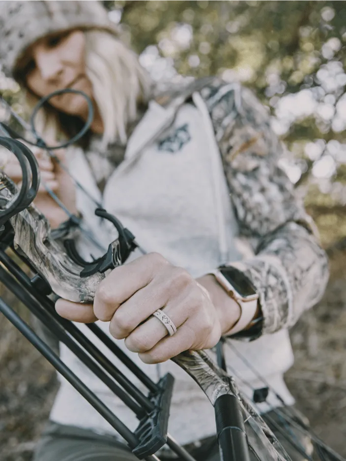 Women's Realtree Tail Feather Silicone Ring