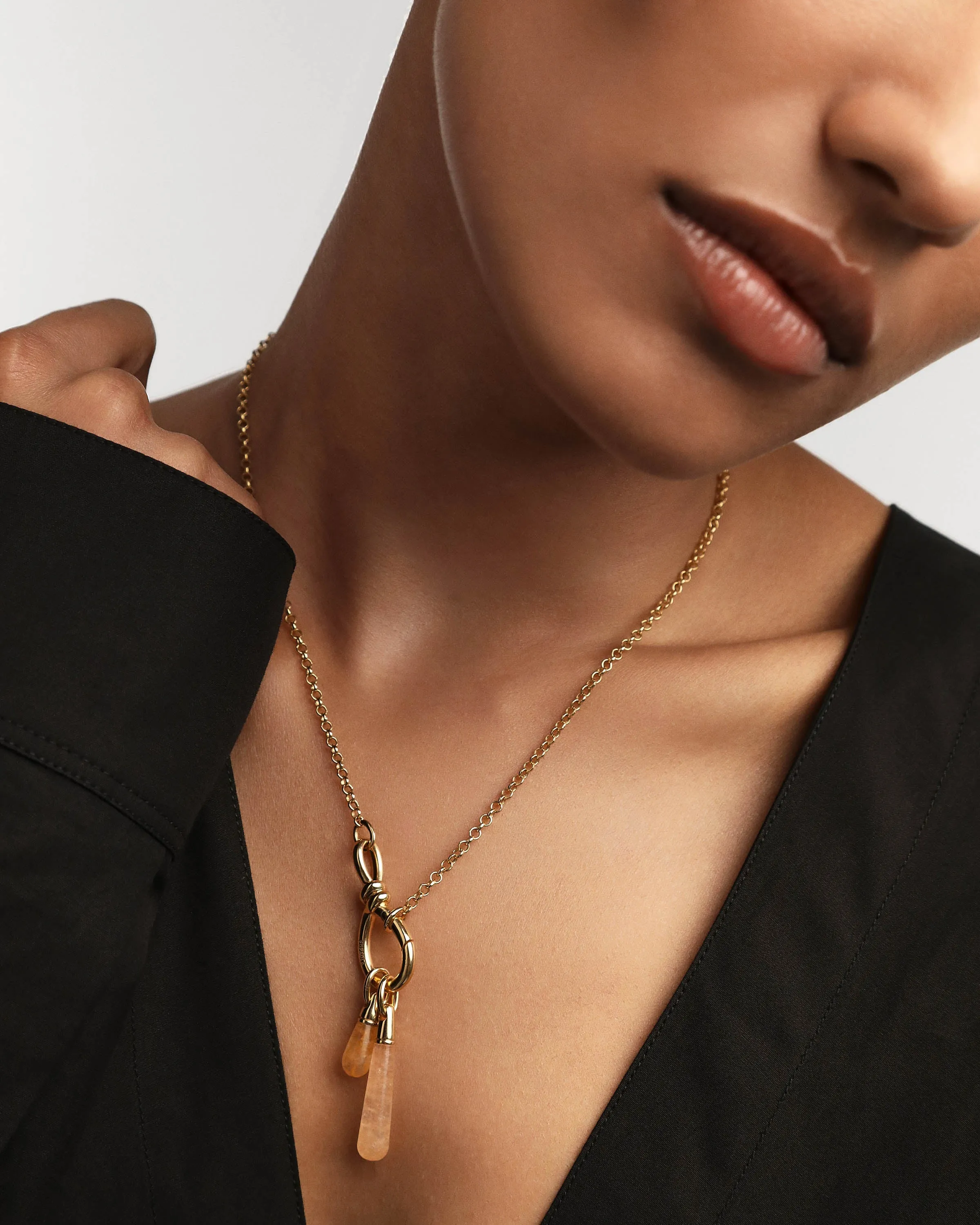 Yellow Aventurine Drop Pendant