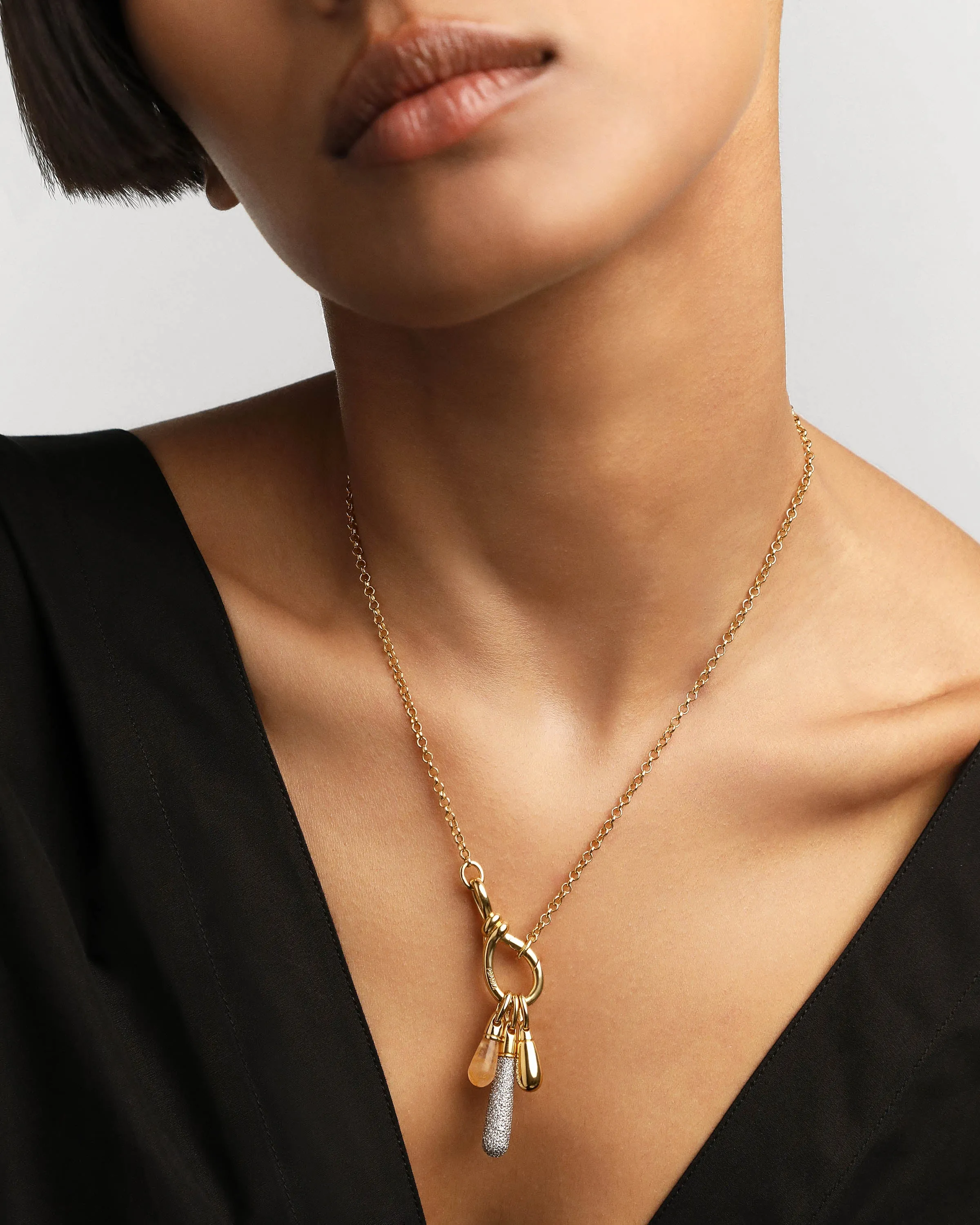 Yellow Aventurine Drop Pendant