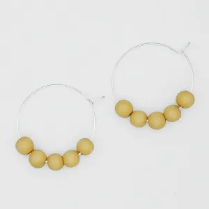 Yellow Hoop Dangle Earring