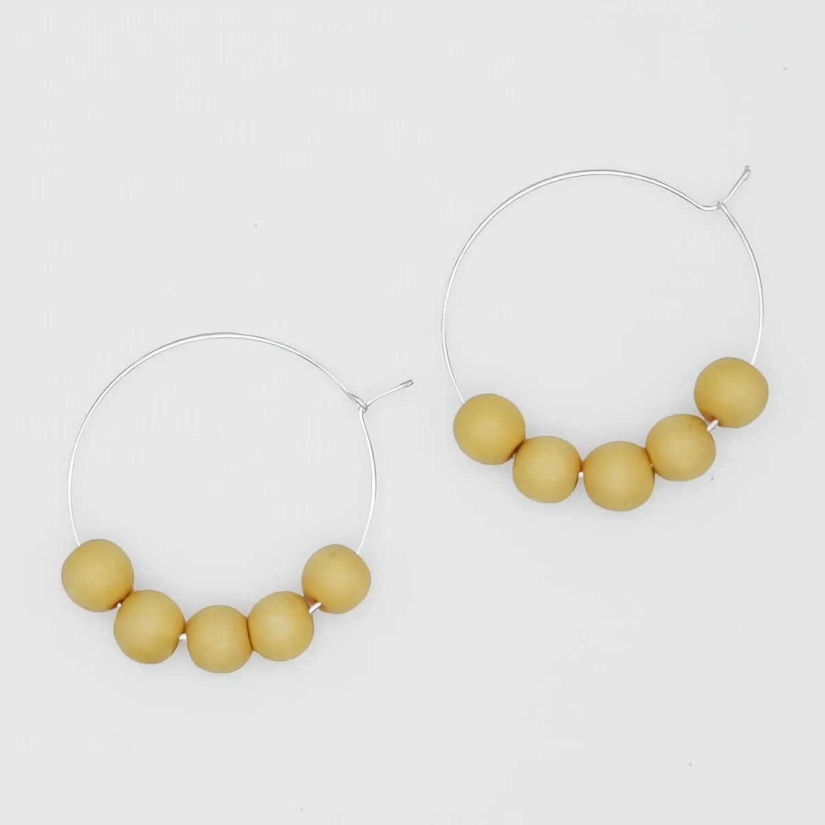 Yellow Hoop Dangle Earring