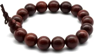 Zen Dear Unisex Natural African Blood Red Sandalwood Bracelet Prayer Beads Tibetan Buddhism Mala Necklace