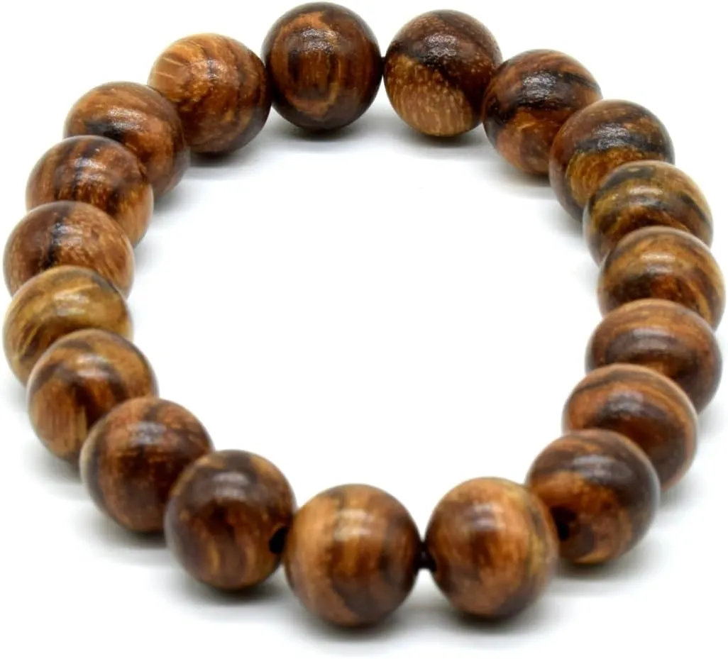 Zen Dear Unisex Natural Qinan Agarwood Prayer Beads Tibetan Buddhism Mala Bracelet Necklace Bead