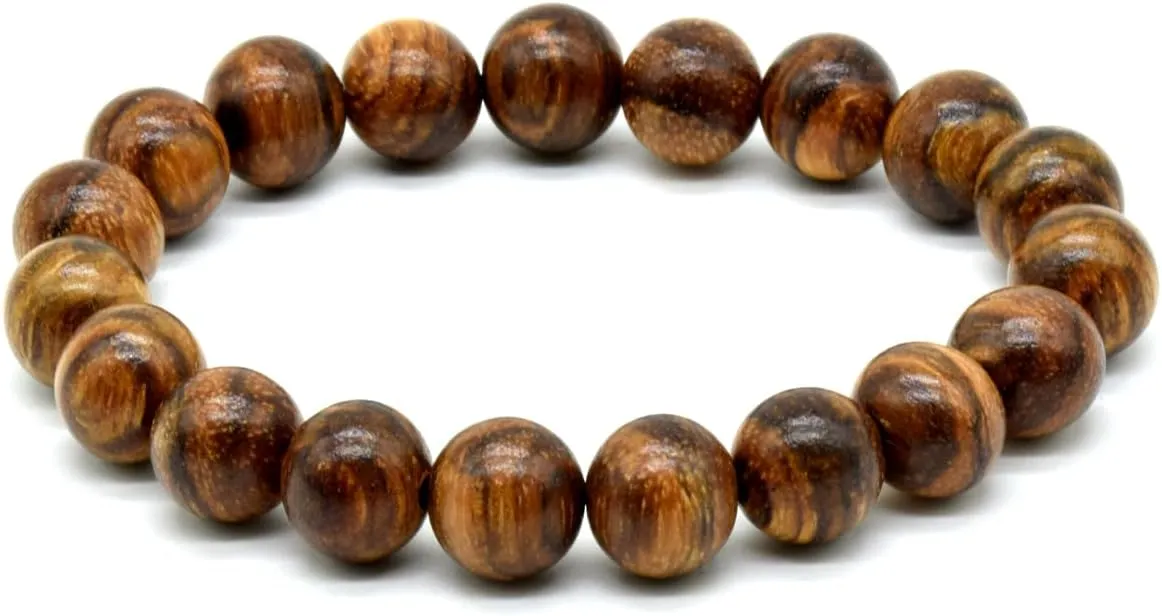 Zen Dear Unisex Natural Qinan Agarwood Prayer Beads Tibetan Buddhism Mala Bracelet Necklace Bead