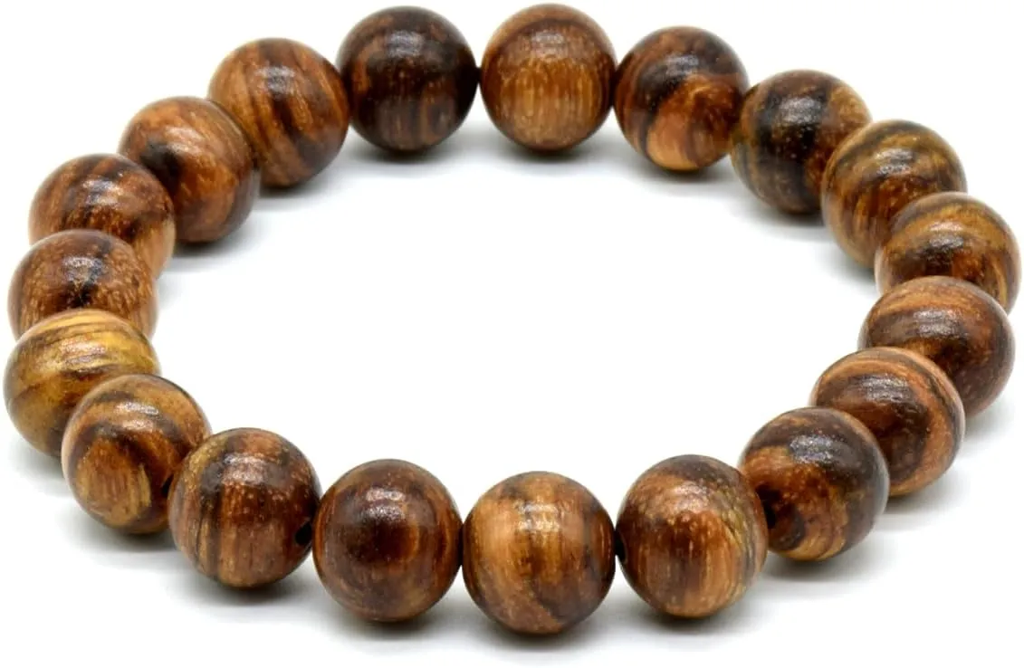 Zen Dear Unisex Natural Qinan Agarwood Prayer Beads Tibetan Buddhism Mala Bracelet Necklace Bead
