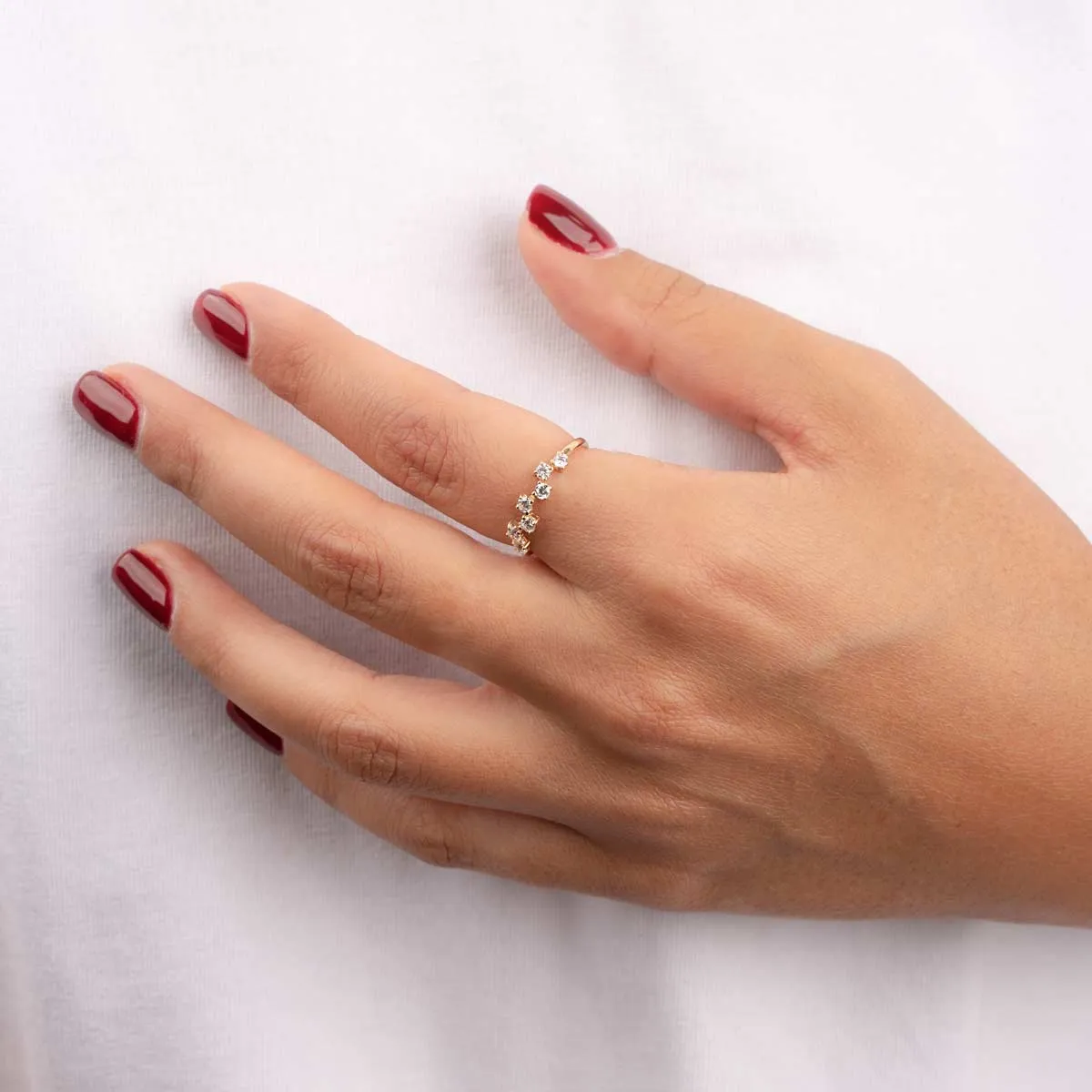 Zig-Zag Diamond Ring