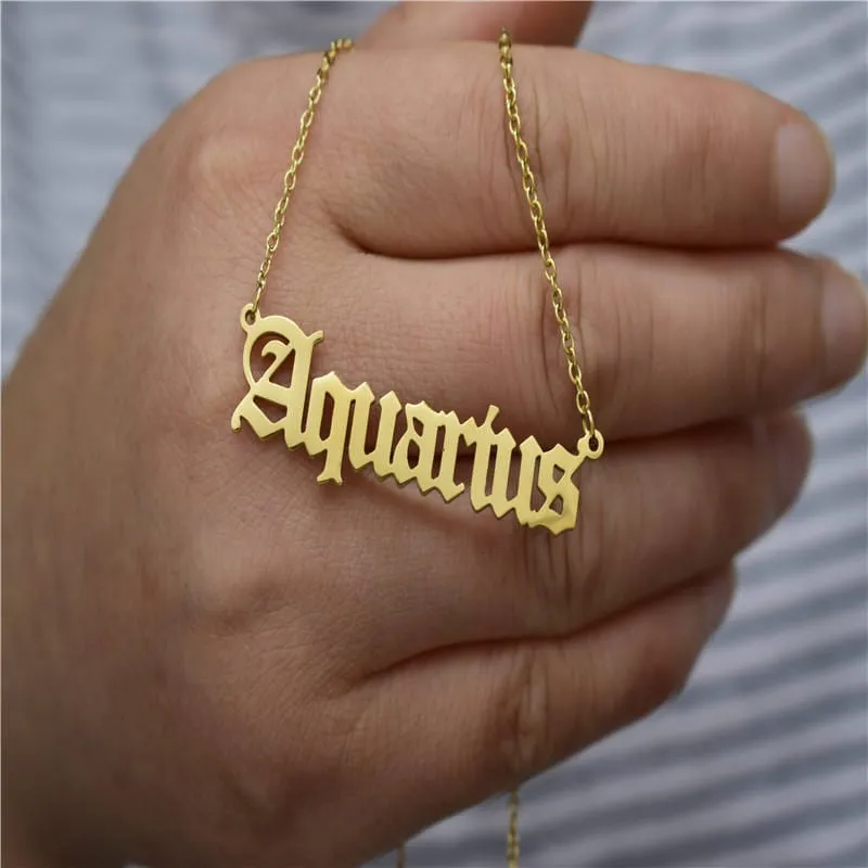 Zodiacs Necklace in Gold