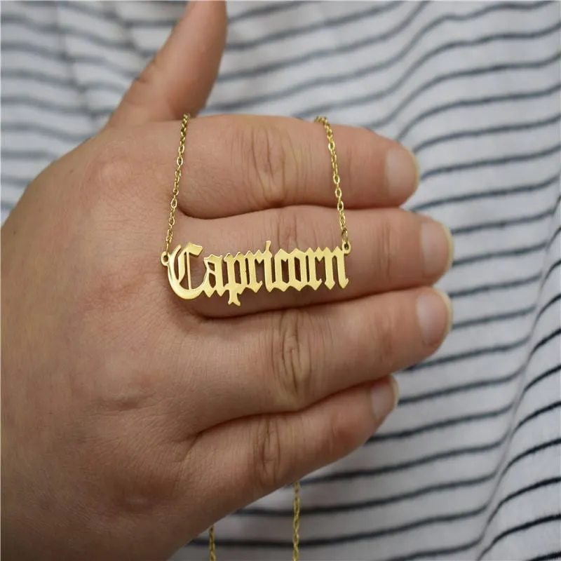 Zodiacs Necklace in Gold