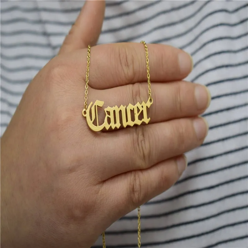 Zodiacs Necklace in Gold