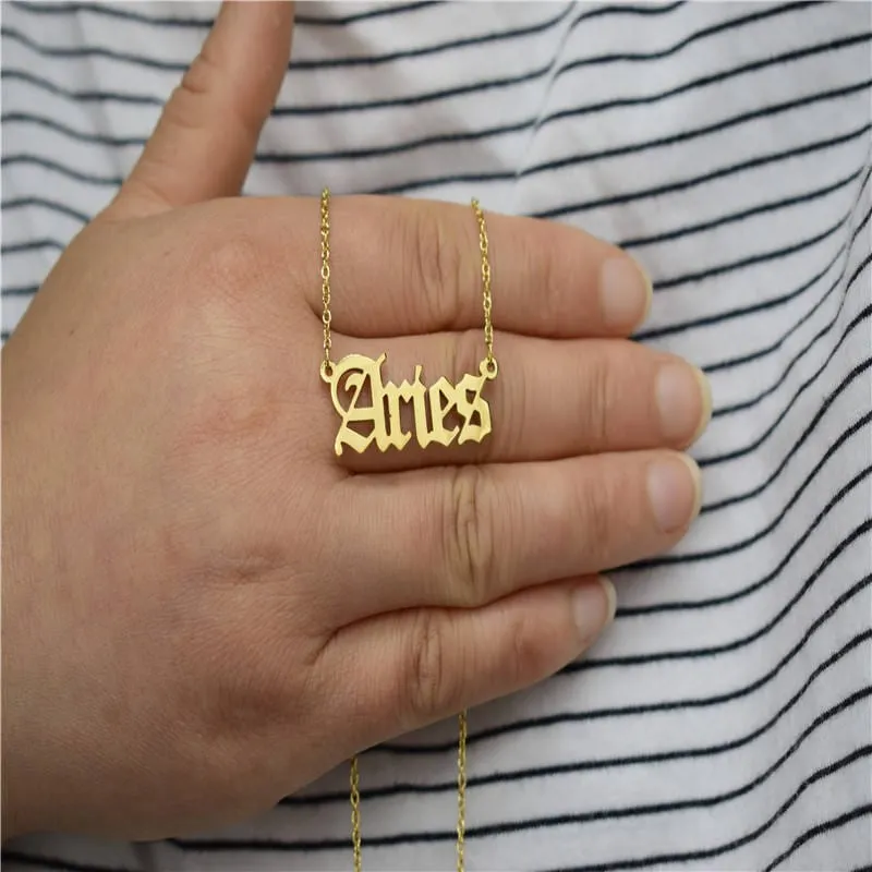 Zodiacs Necklace in Gold