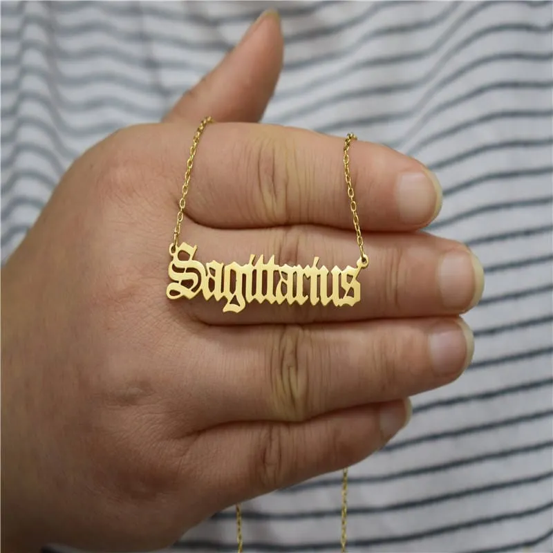 Zodiacs Necklace in Gold