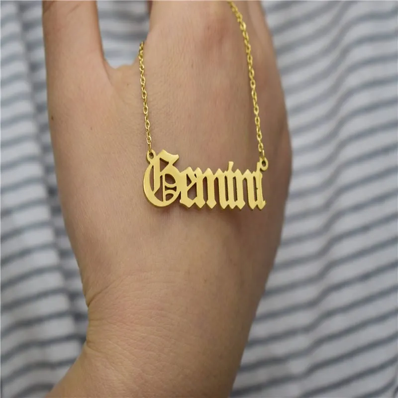 Zodiacs Necklace in Gold