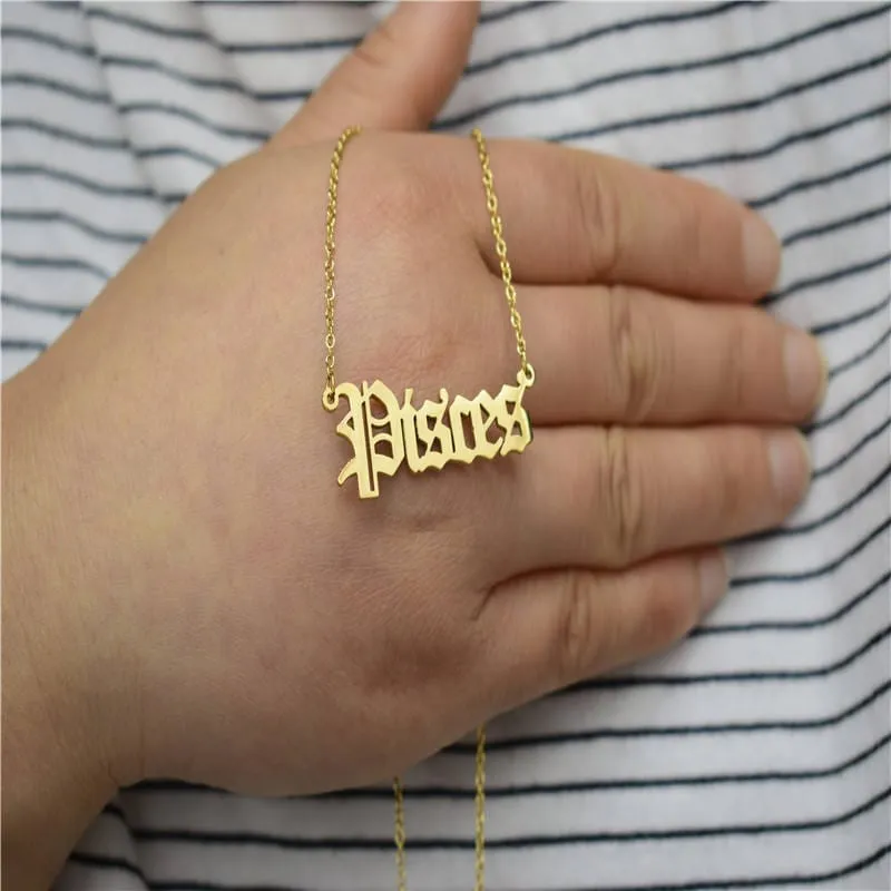 Zodiacs Necklace in Gold
