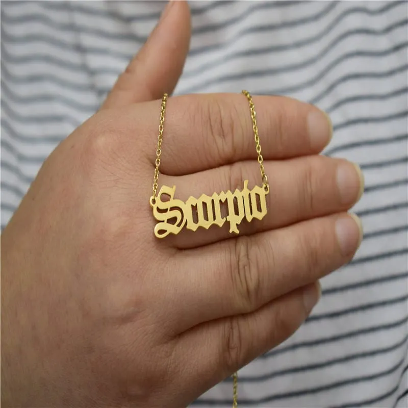 Zodiacs Necklace in Gold